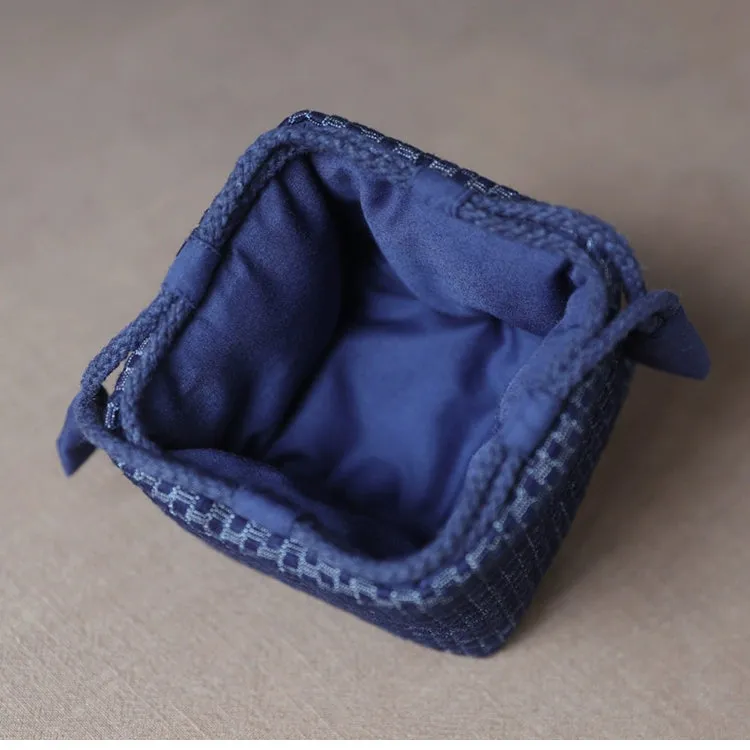 Gohobi Denim Small Teaware Storage Travel Bag