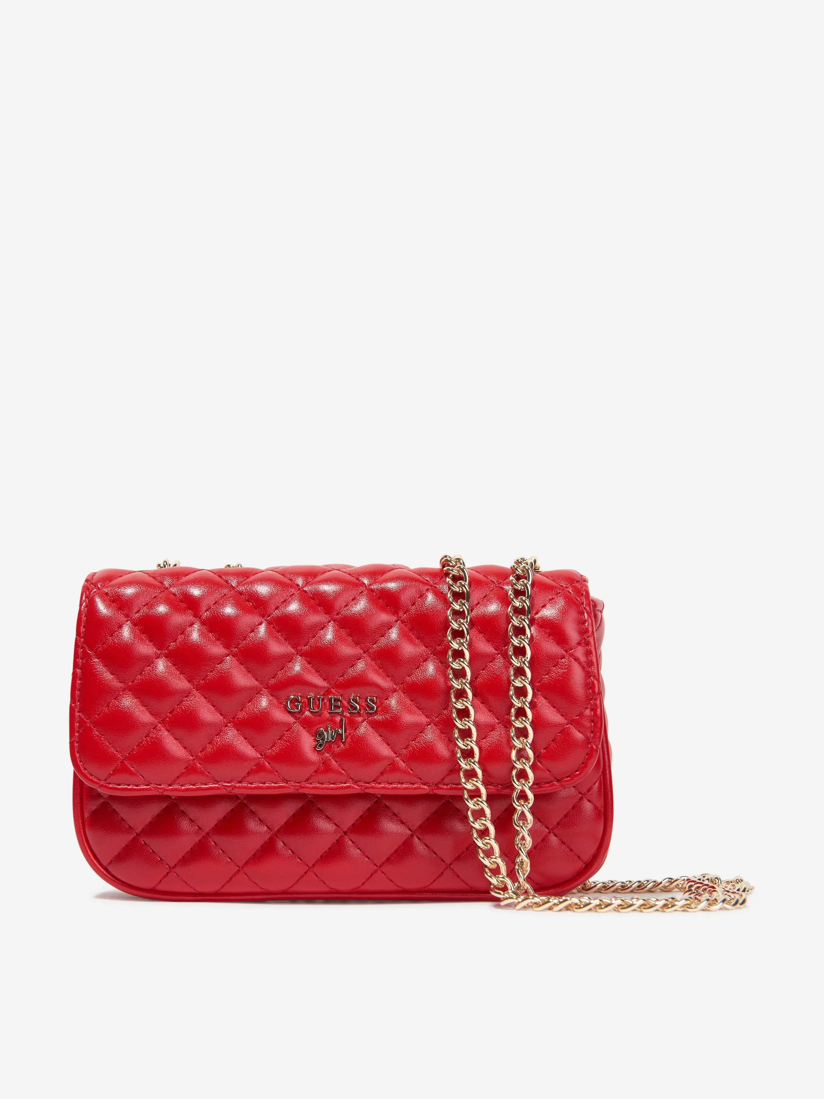 Guess Girls Mini Convertible Crossbody Bag in Red