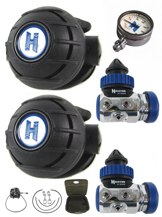 Halcyon Aura Backmount Tech Diver Regulator Set