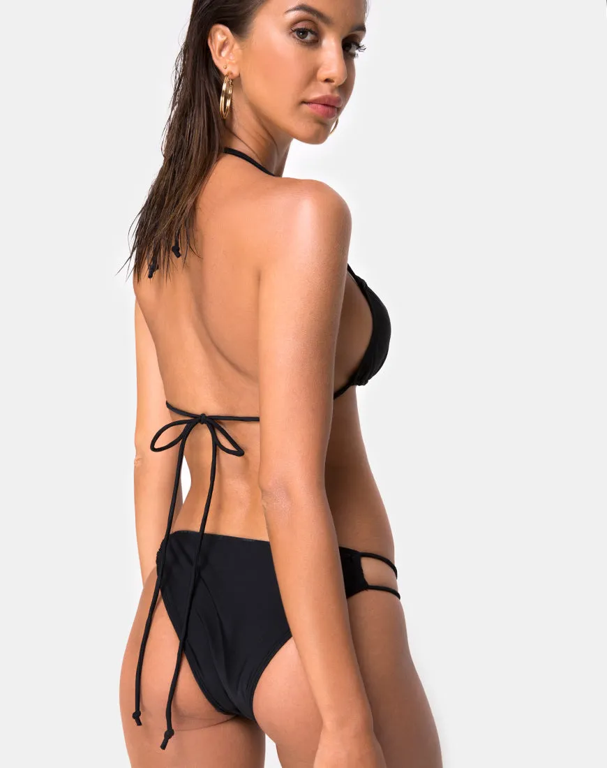 Halow Bikini Top in Black