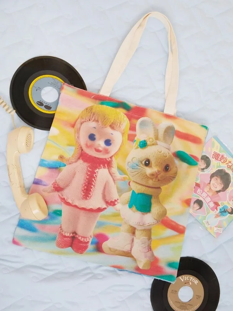 Handheld vintage toy canvas bag【s0000004917】