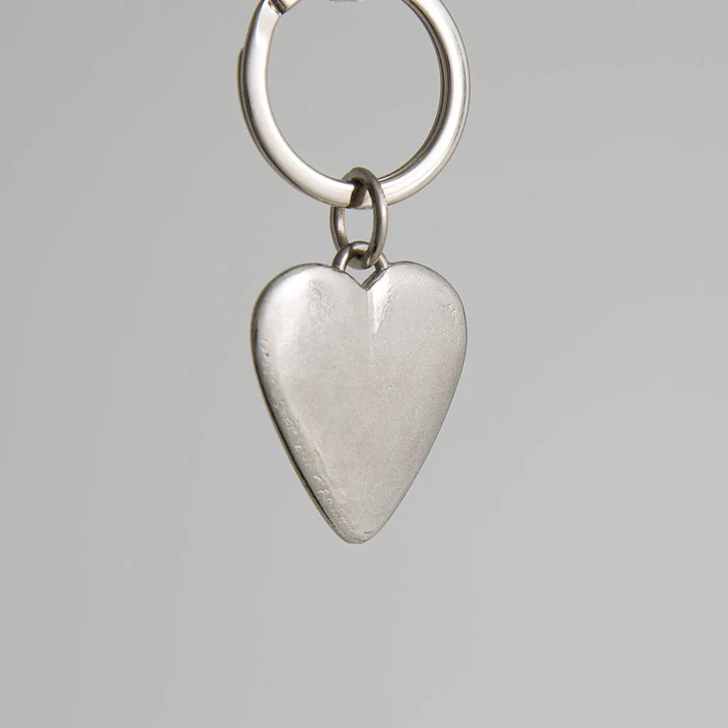 Heart Pewter Keyring