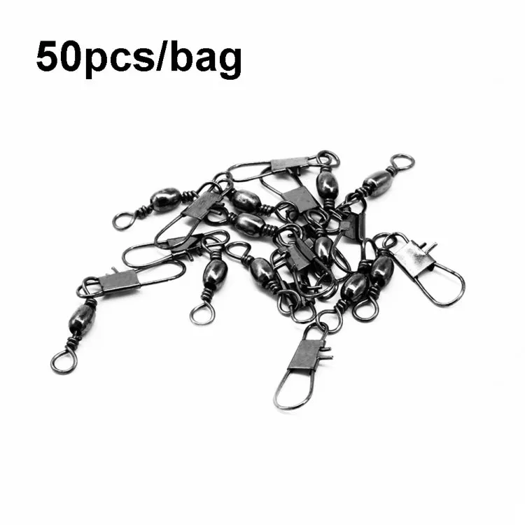 HENGJIA SS007 50pcs/bag B-pin Connector 8 Shape Swivel Loop Accessories, Specification: 4/0 6B (70mm)