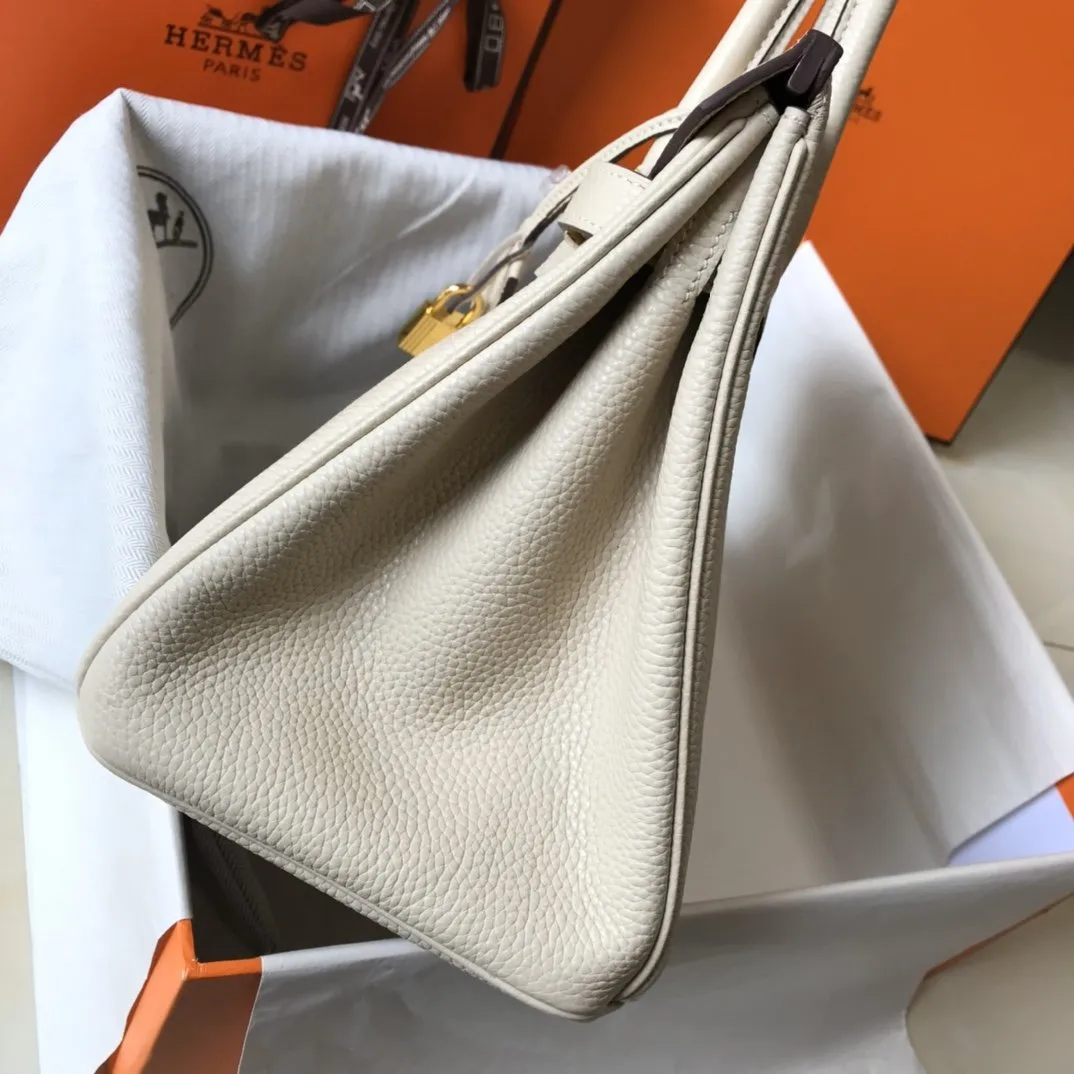 HM Birkin Cream With Gold Hardware Bag For Women, Handbags, Shoulder Bags 30cm/12in