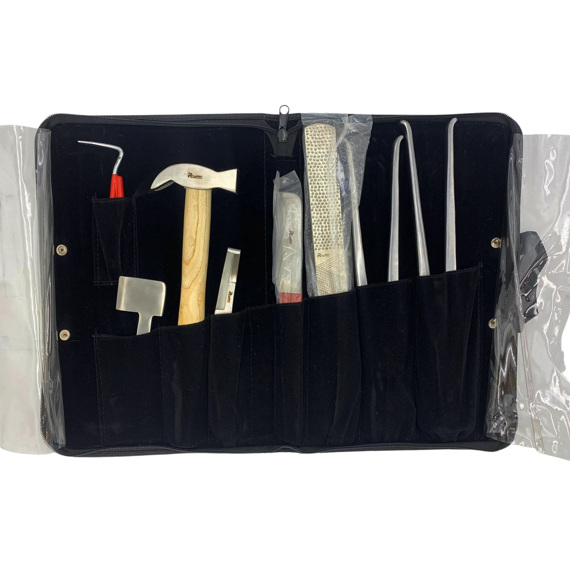 Horse Farrier Tool Kit "8Pcs" With Leather Carry Bag