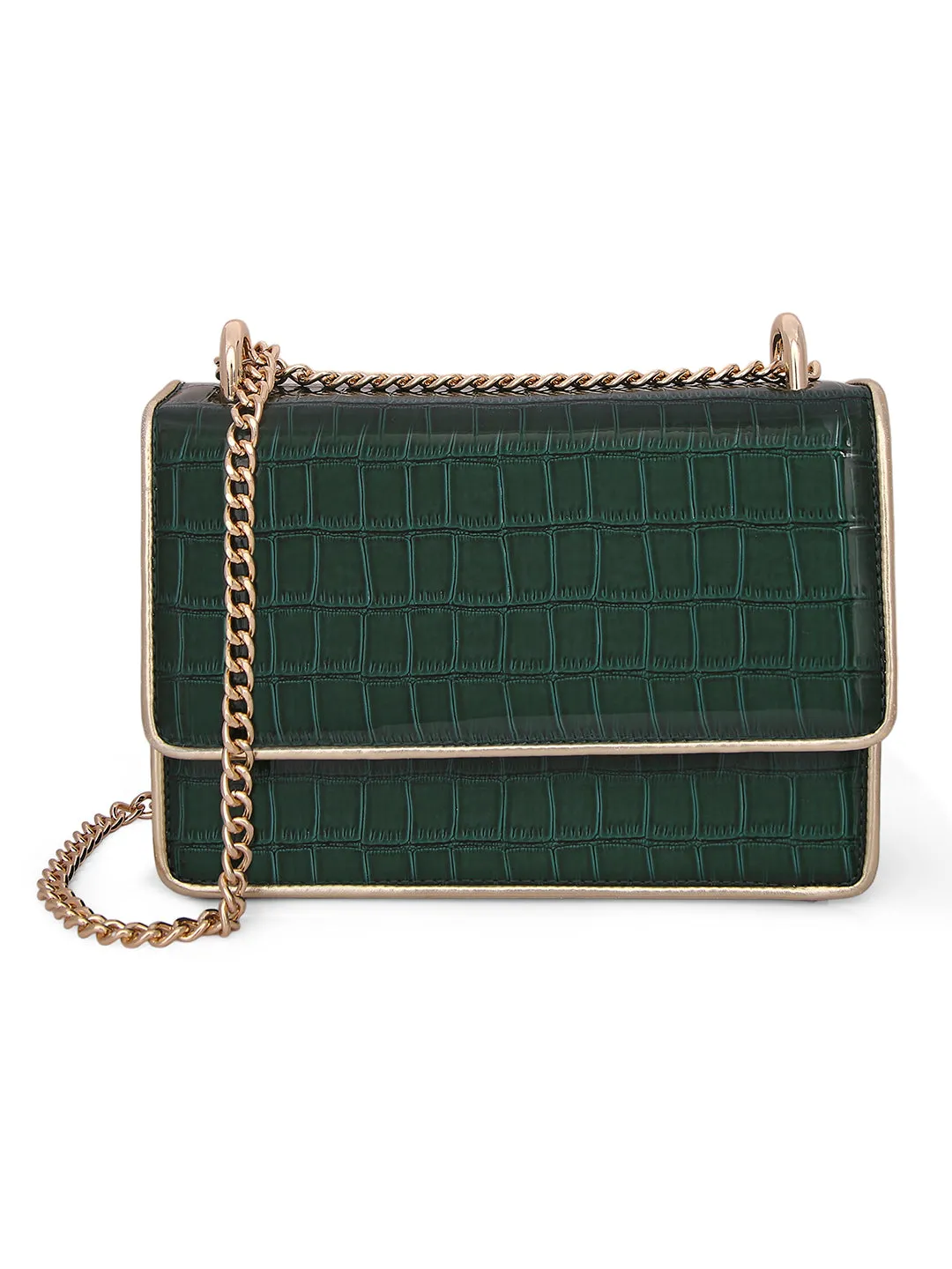 Inc.5 Women Green Embellished Fancy Clutch