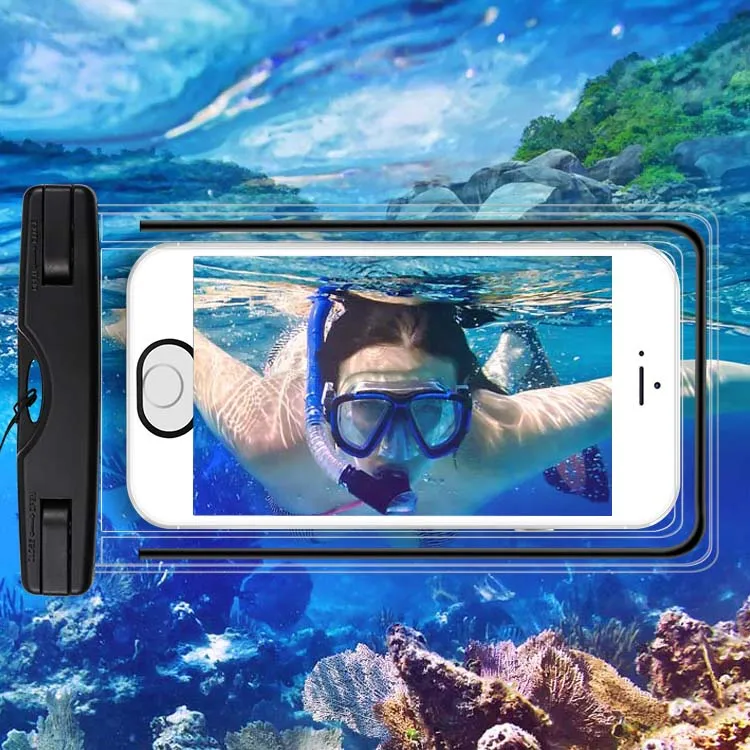 IPX8 Waterproof phone bag with Touch ID unlock