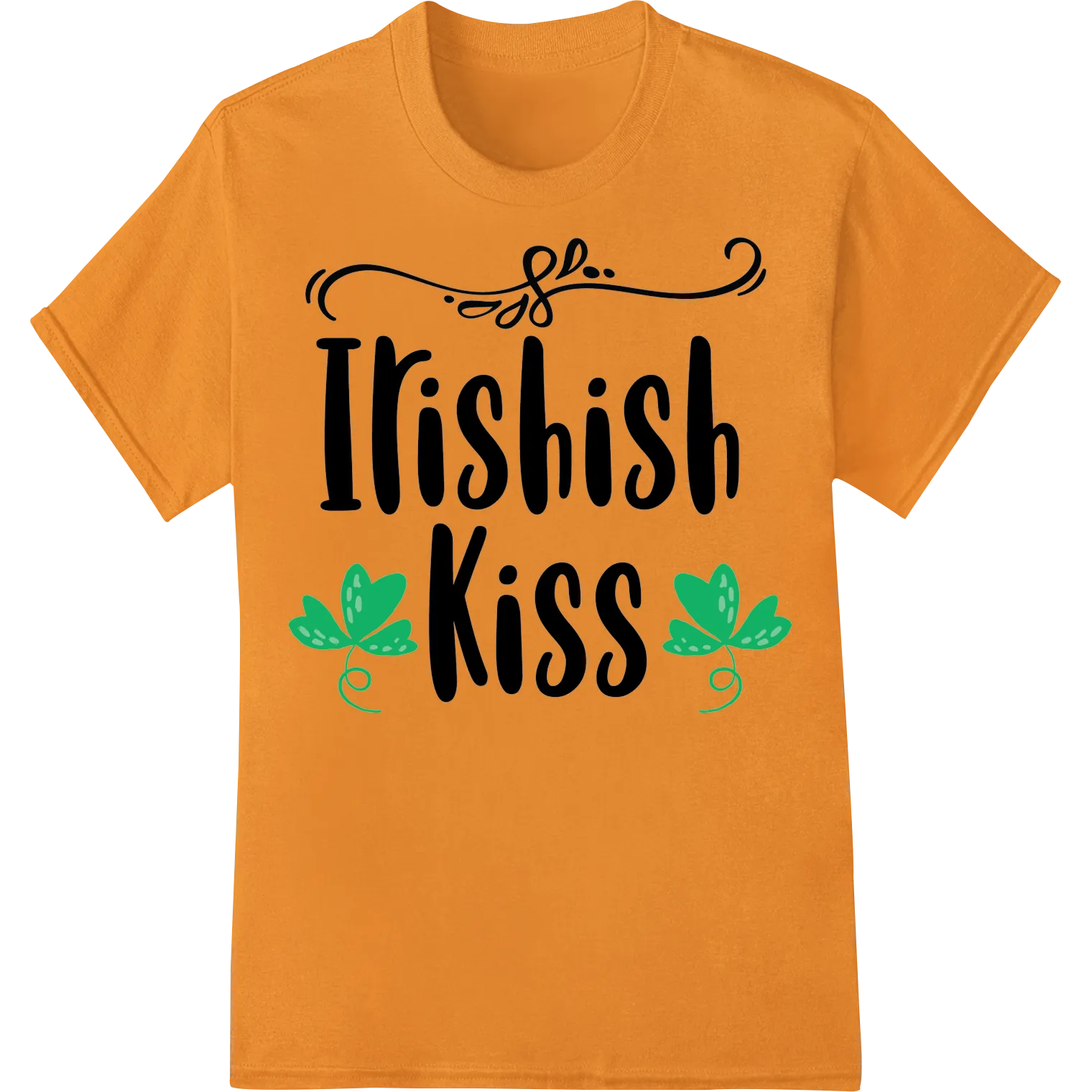 Irishish Kiss - Charming St. Patrick's Day DTF Print Design