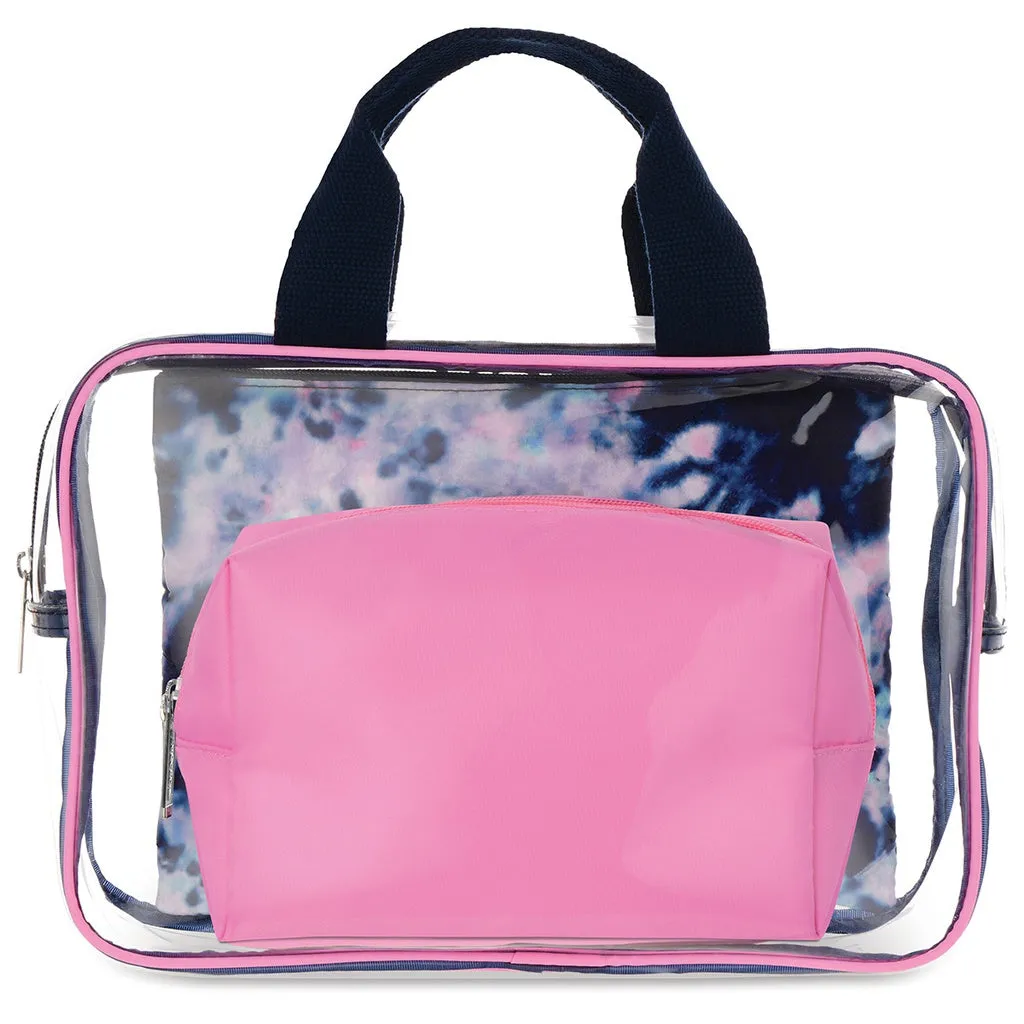 Iscream Night Tie Dye Cosmetic Bag Trio