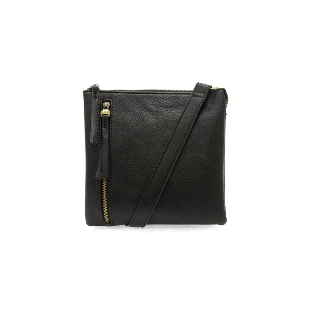 JOY SUSAN DAWN MULTI POCKET CROSSBODY BAG BLACK