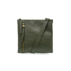 JOY SUSAN DAWN MULTI POCKET CROSSBODY BAG HUNTER GREEN