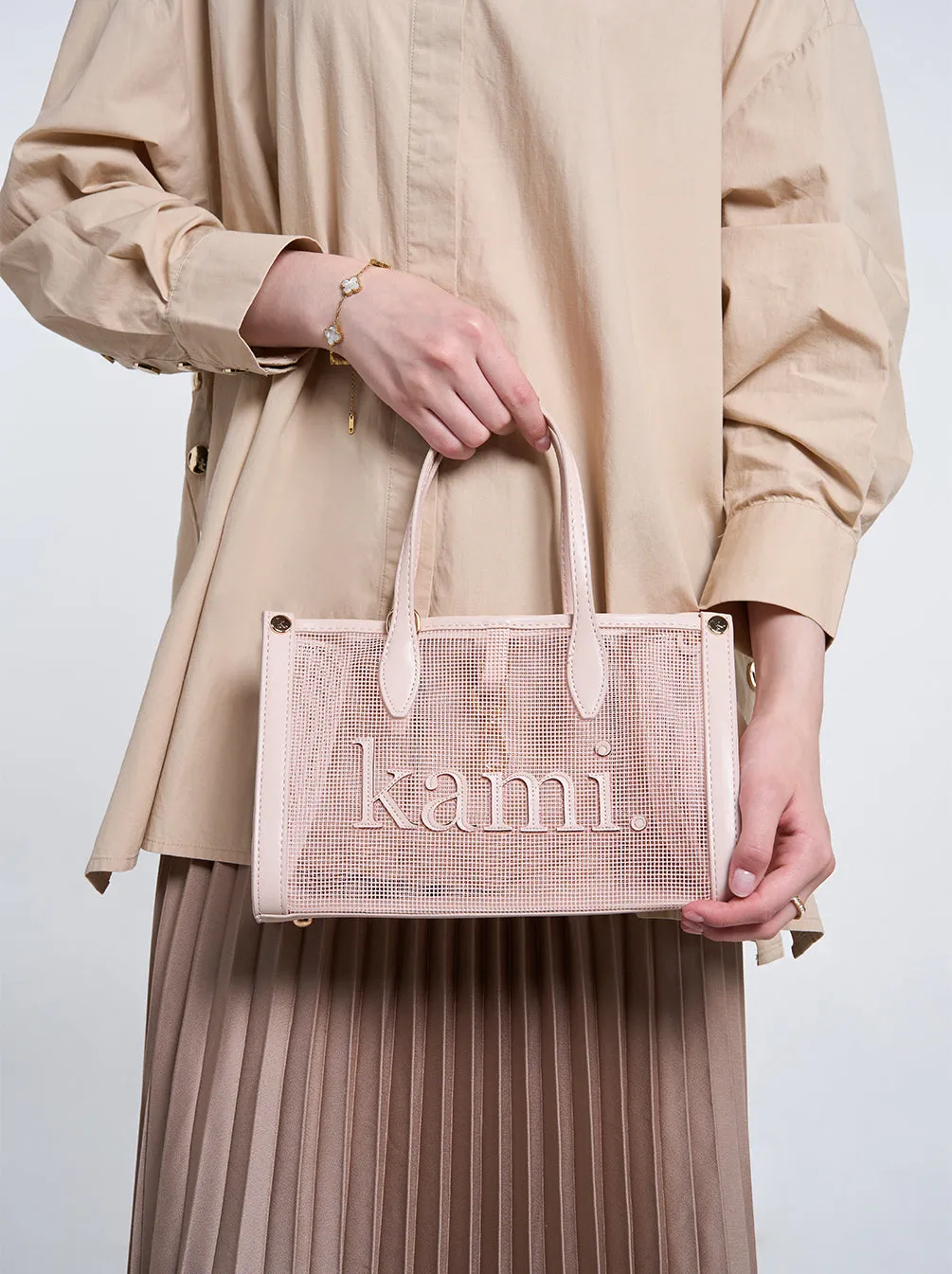 KAMI MINI NET BAG ACCESSORIES BLUSH