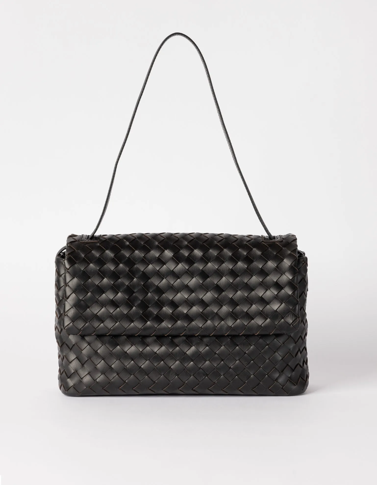 Kenzie Woven Bag Classic Leather Black