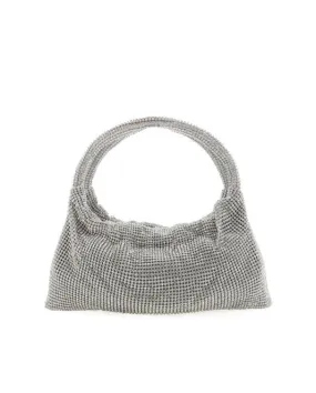 Kerr Handle Evening Bags - Silver Diamante