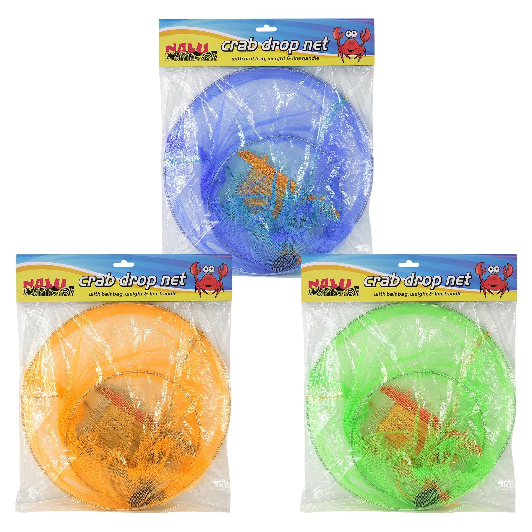 Kids Crab Drop Net w/ Net Bait Bag Holder Fishing