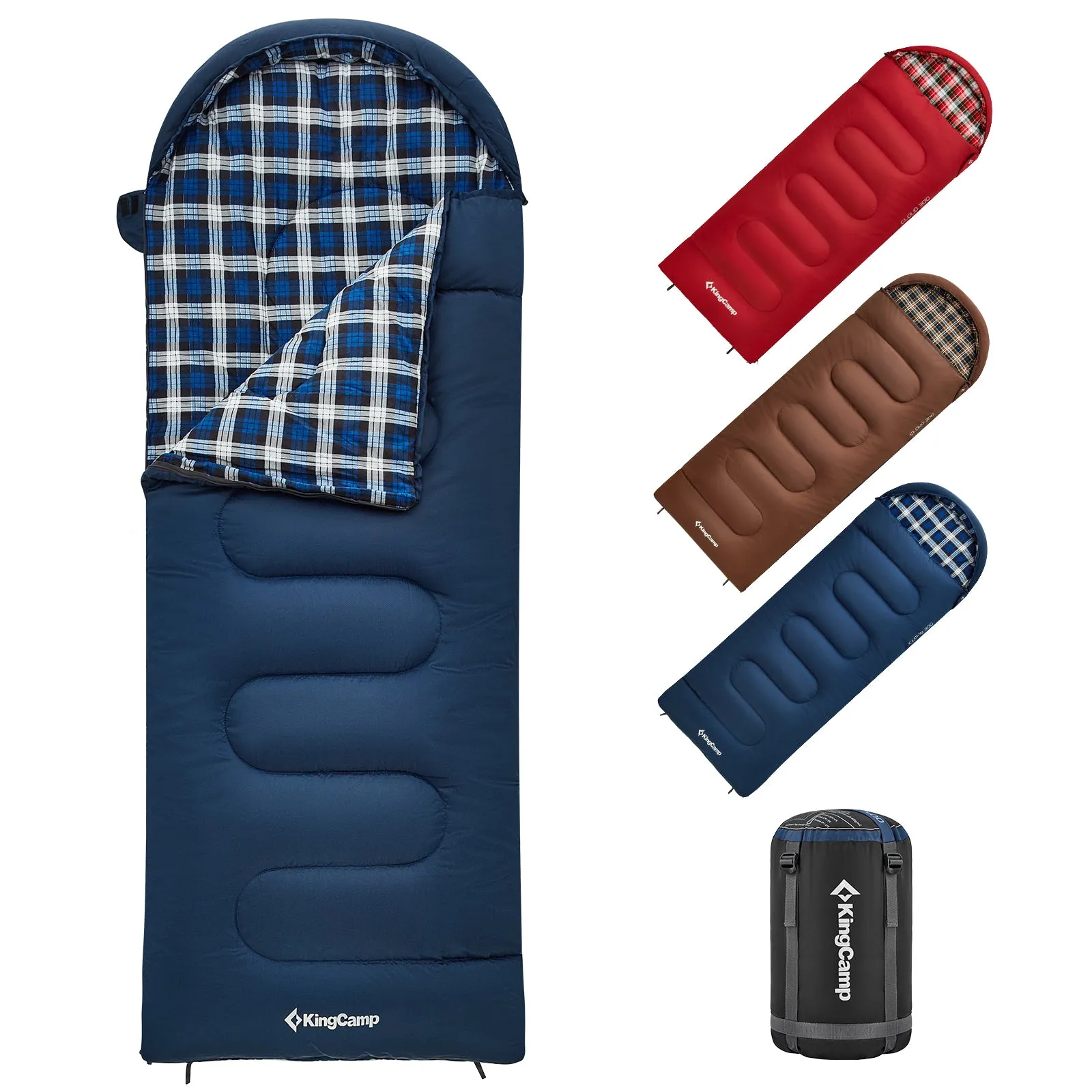 KingCamp Flannel Liner 3 Season Sleeping Bags