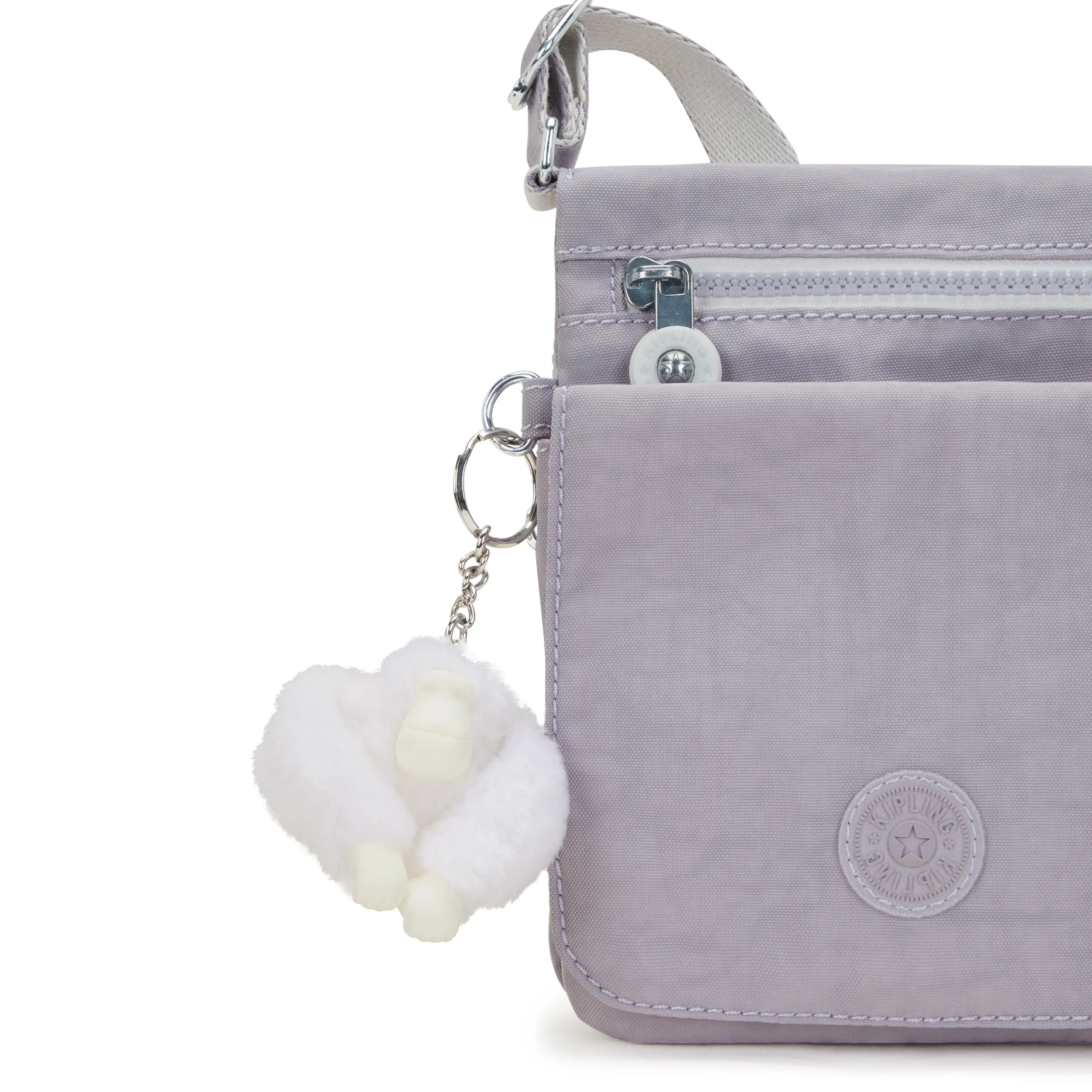 Kipling New Eldorado Tender Grey Small Crossbody Bag C2I7291-1FB