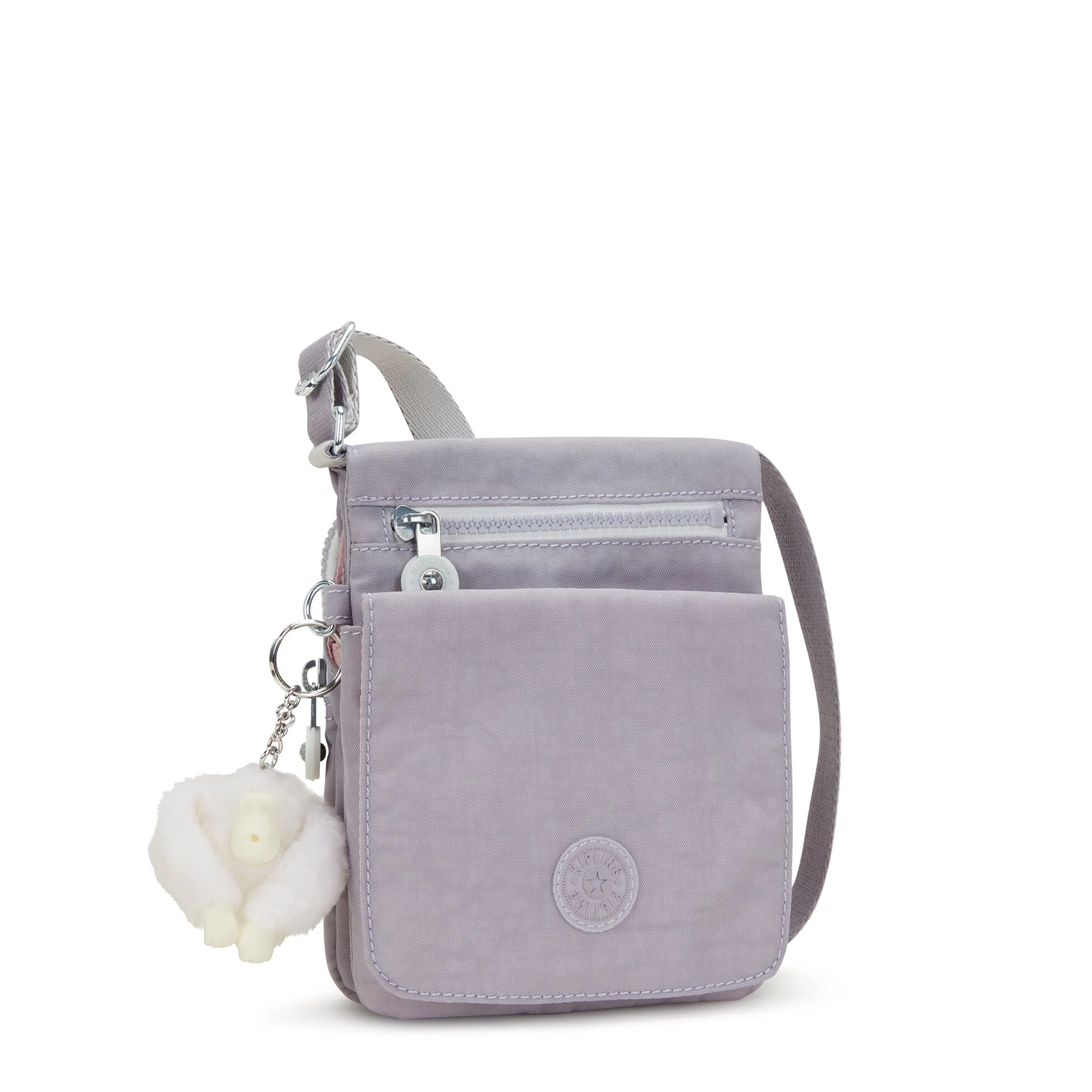 Kipling New Eldorado Tender Grey Small Crossbody Bag C2I7291-1FB