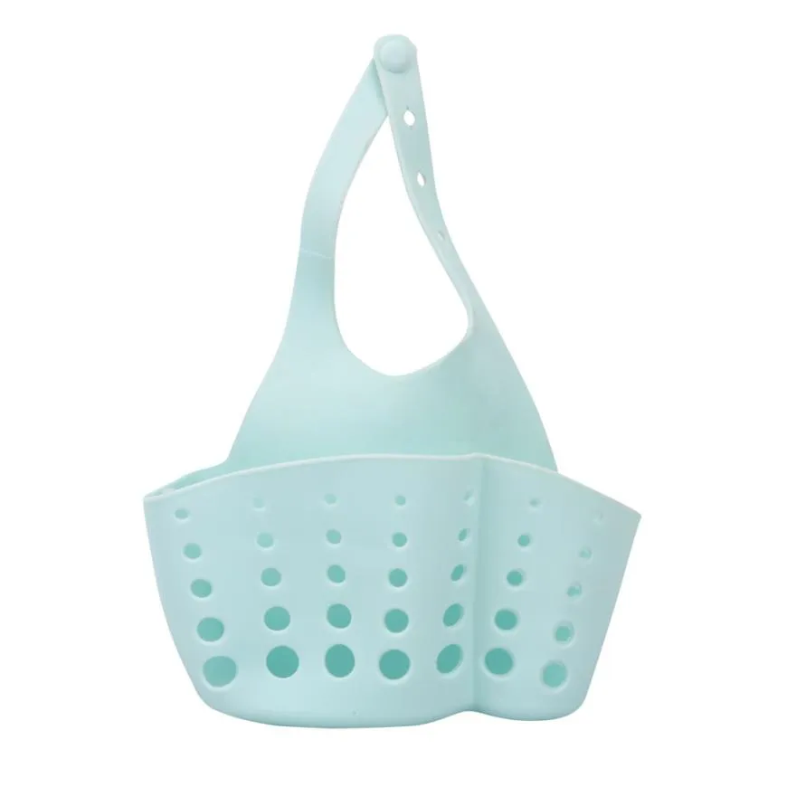 Kitchen Hanging sink Drain Basket Storage Drain Bag Cleaning Brush Toothbrush Holder Soap Sponge Drain Rack Sucker Storage Tool