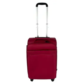 Kuber Industries 20inch Strong & Lightweight Cabin Trolley Bags with 360 Degree Rotating Wheels | Expandable Carry-On Cabin Luggage Suitcase | Bags for Travelling | N00120RED-Red