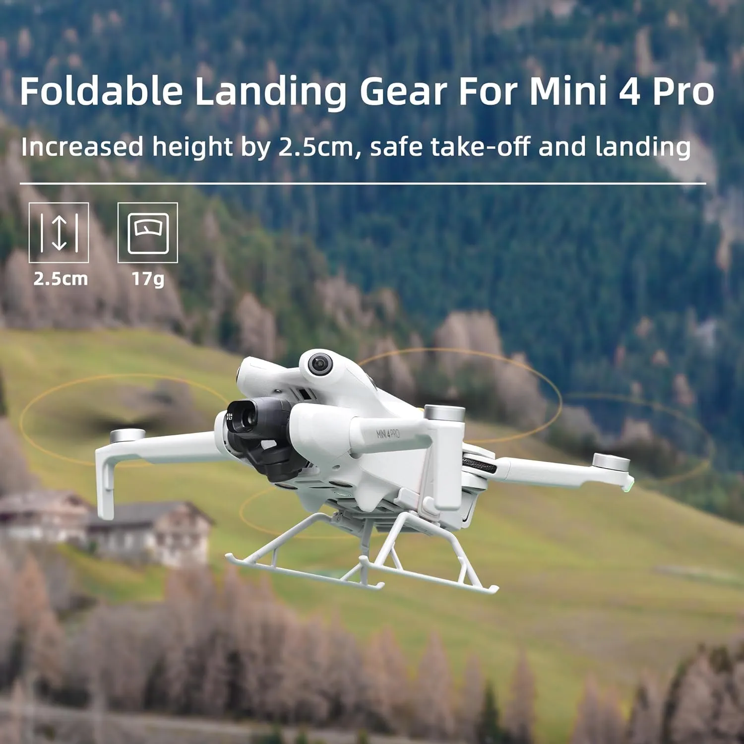 Landing Gear Compatible with DJI Mini 4 Pro -Gray