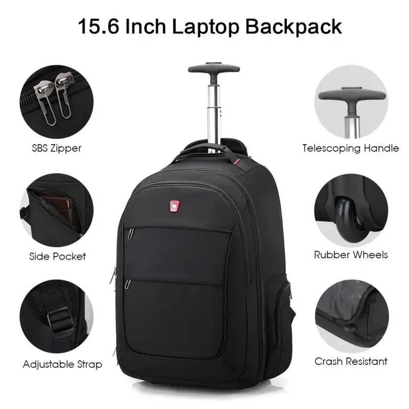 Large Capacity Comfortable Business Travel Trolley Backpack