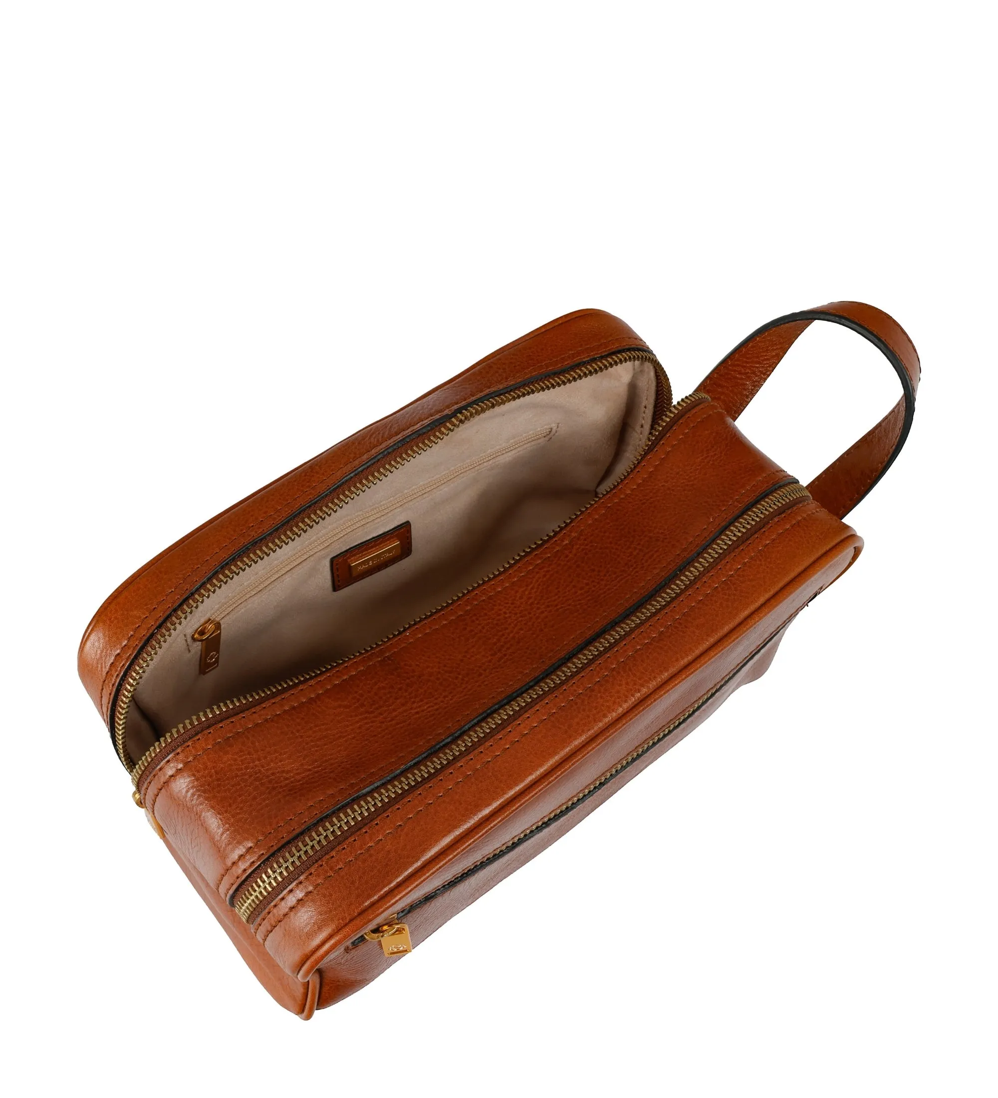 Leather Cosmetic Bag Dopp Kit - All the Kings Men