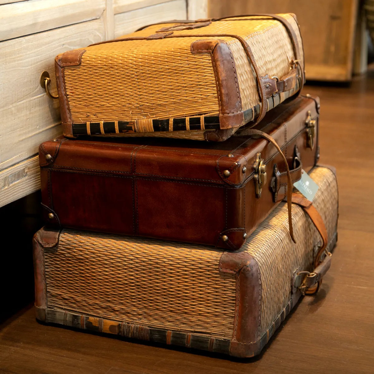 Leather Suitcase Small