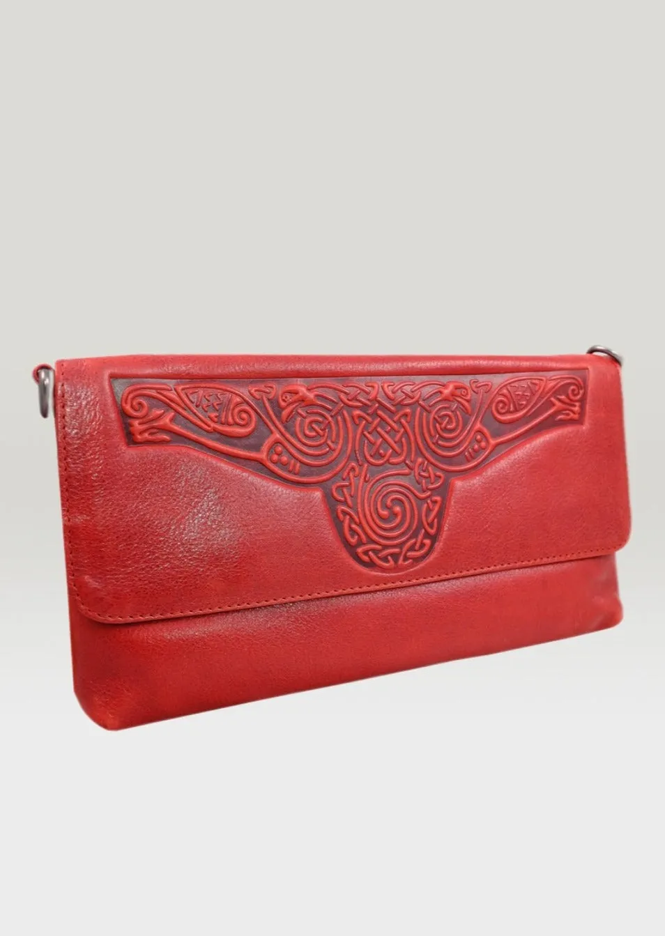 Lee River Red Ciara Clutch Bag