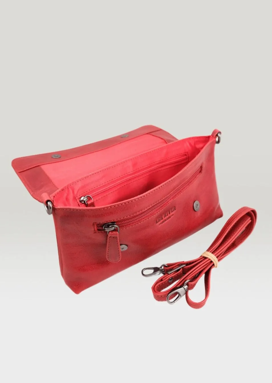 Lee River Red Ciara Clutch Bag