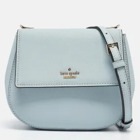 Light Blue Leather Cameron Street Byrdie Crossbody Bag