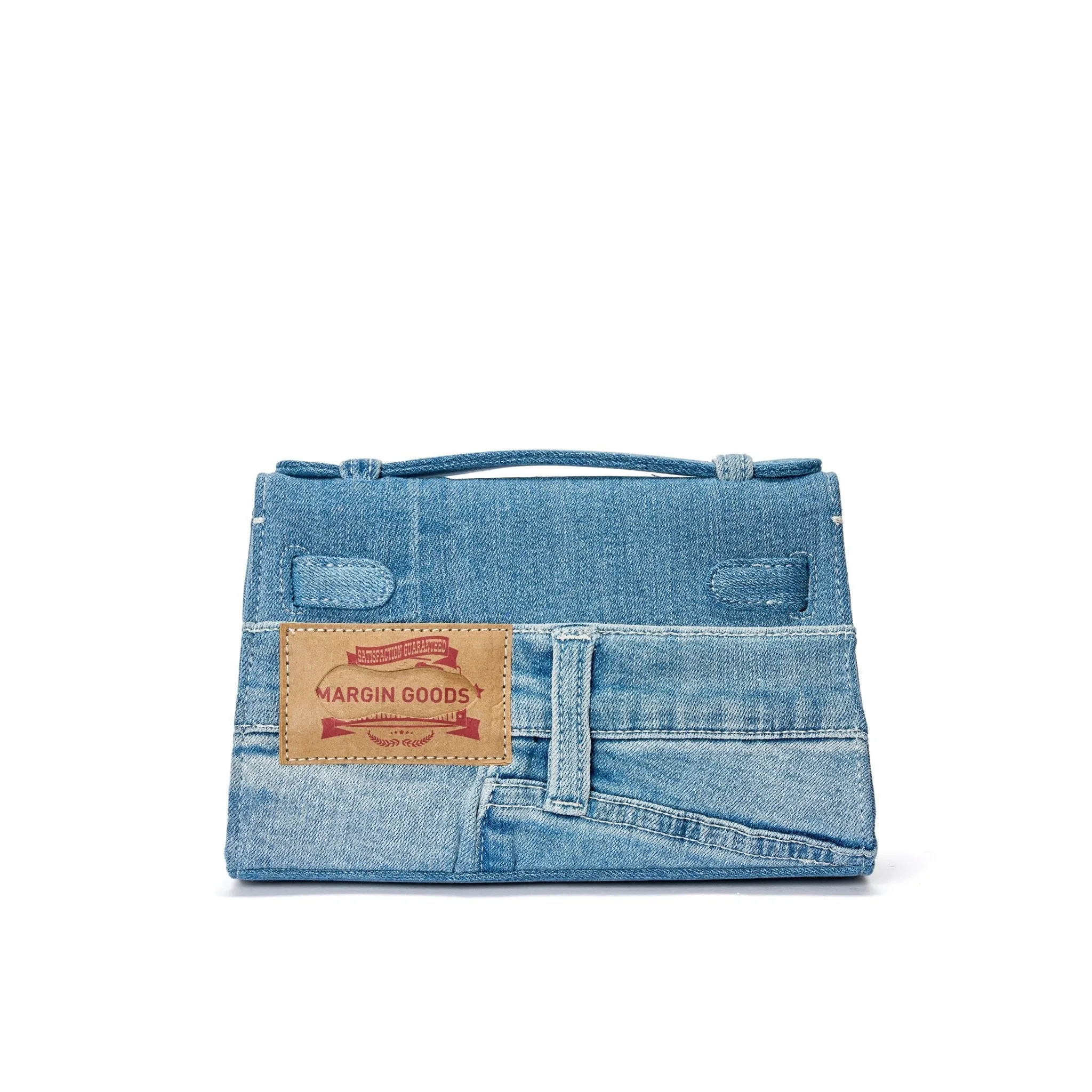 Light Blue Top Handle Bag