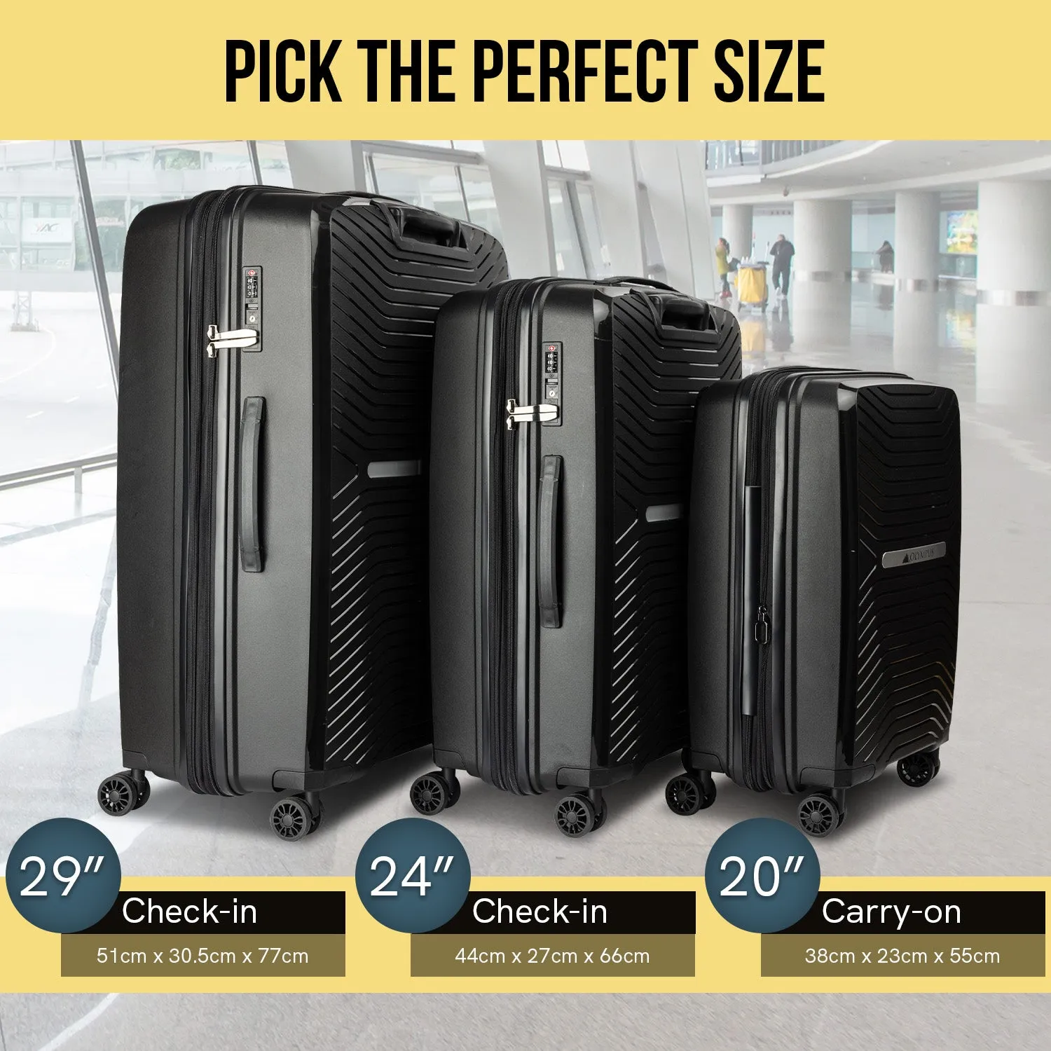 Lightweight 29" Hard Shell Suitcase with TSA Lock