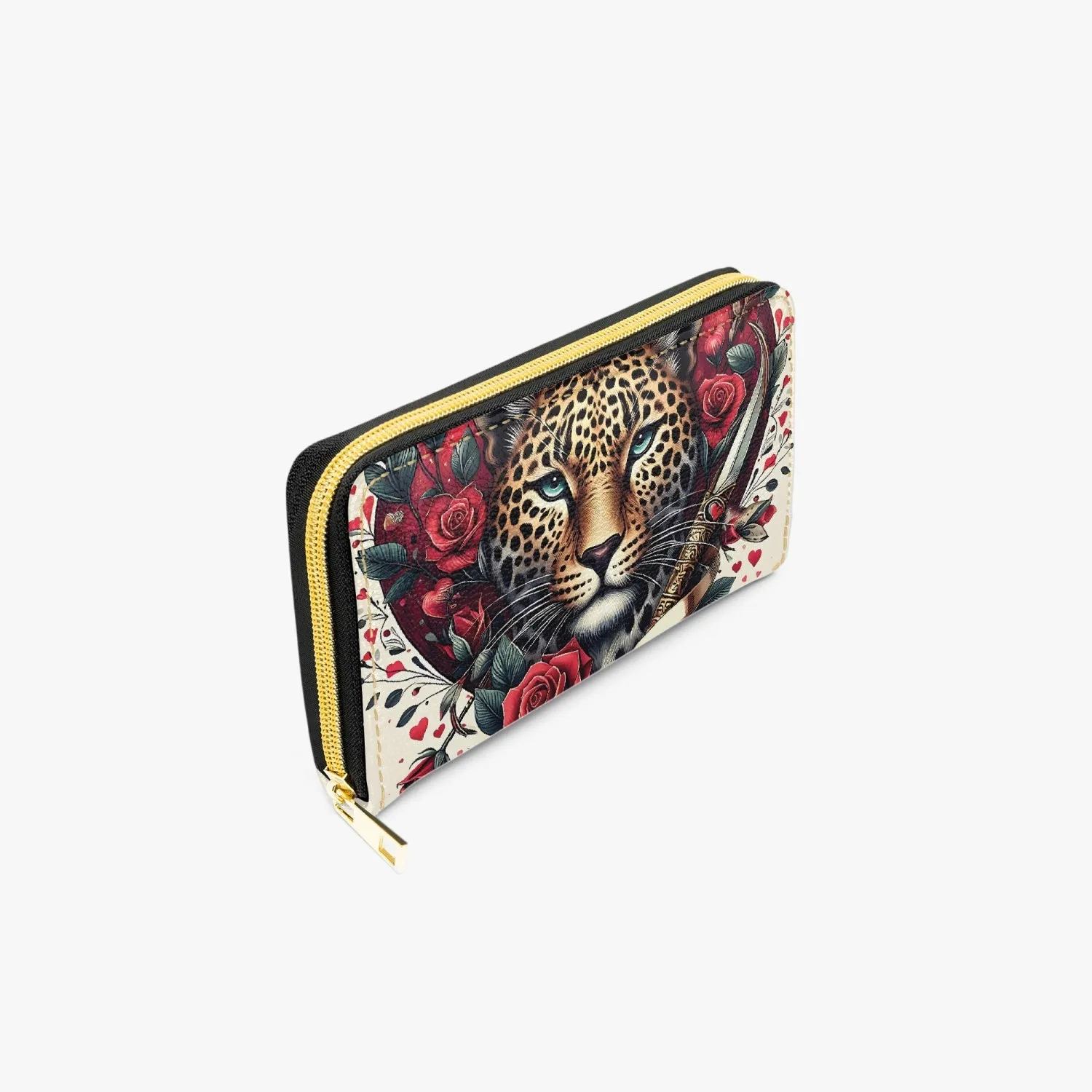 Long Type Zipper Purse - Cheetah