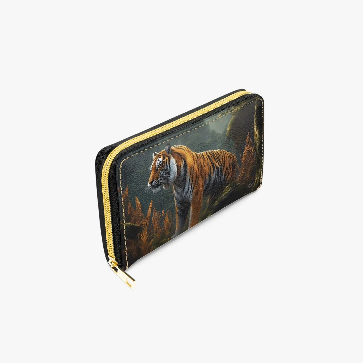 Long Type Zipper Purse, Tiger, awd-548