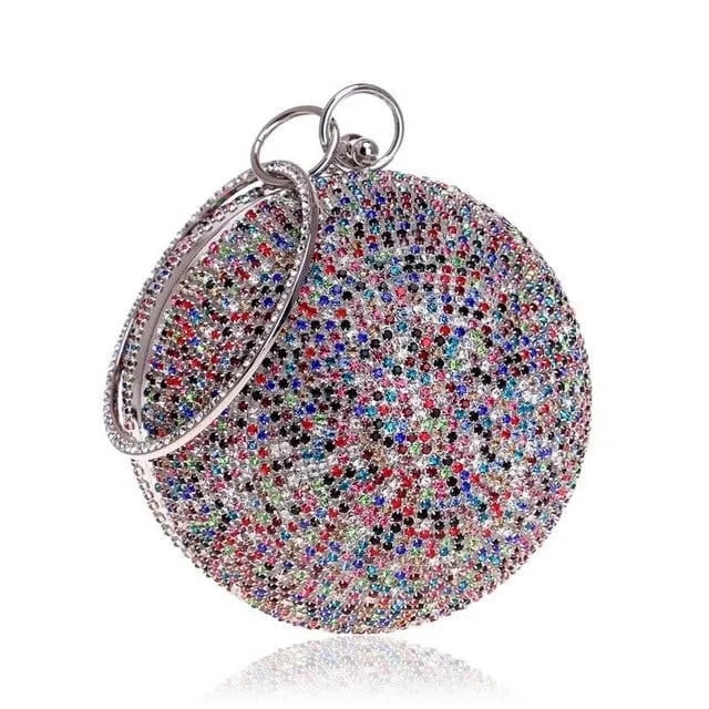 Luxy Moon Round Evening Clutches Lady Handbags