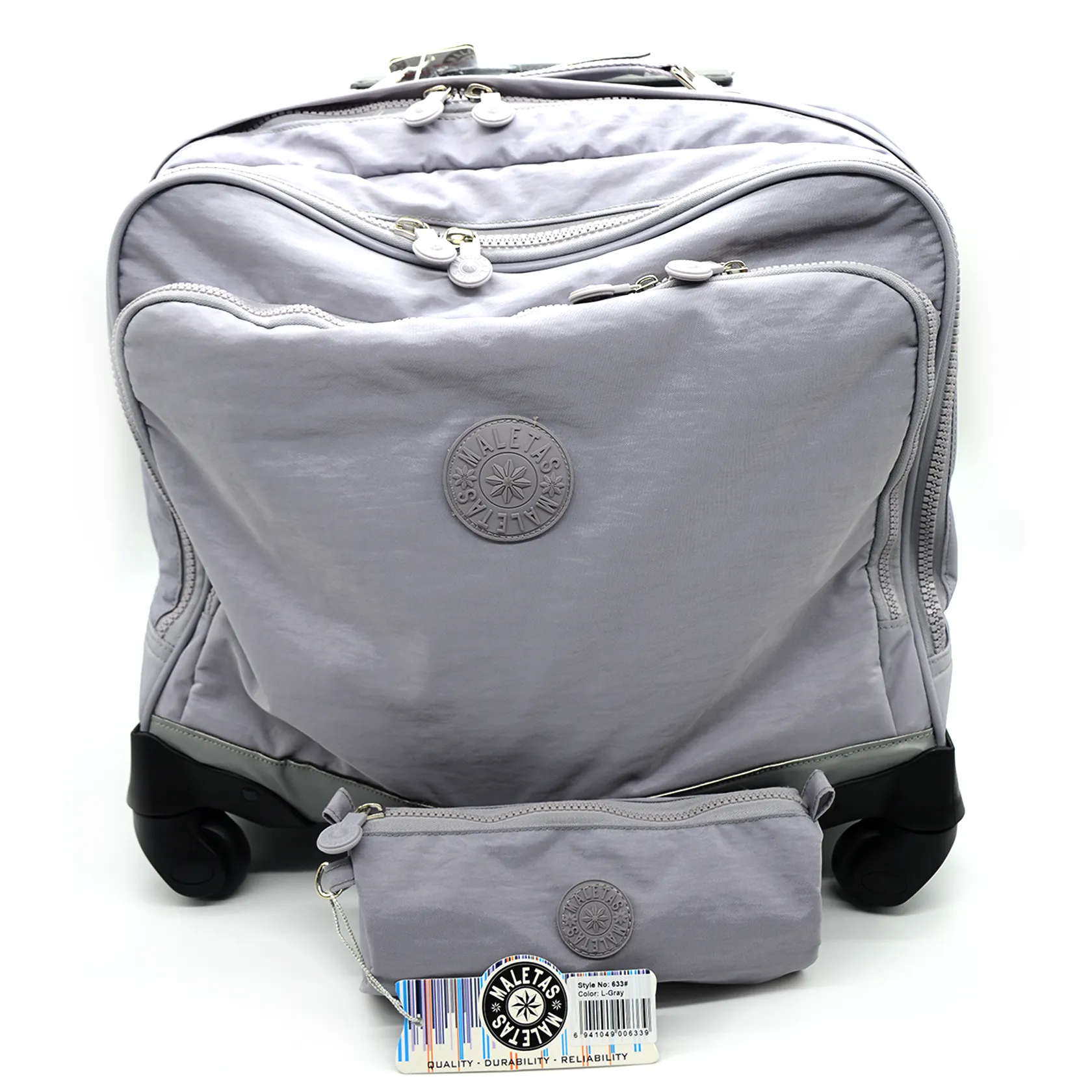 MALETAS HORZ. 4WHEEL TROLLEY BAG W/ PENCIL CASE S4-24202-L.GREY