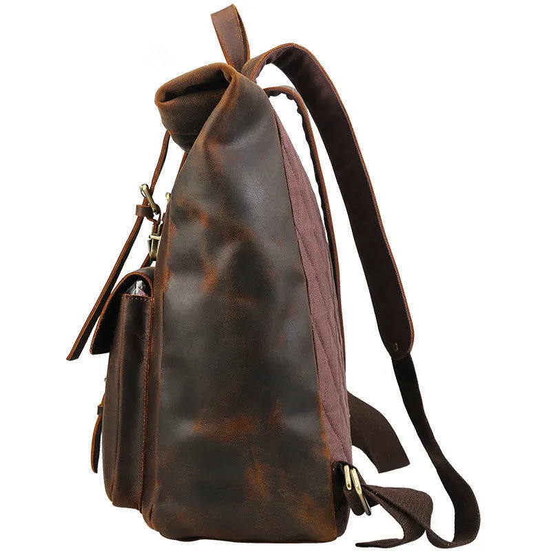 Man Backpack Handmade Leather Backpack Travel Backpack Vintage Backpack Laptop Backpack