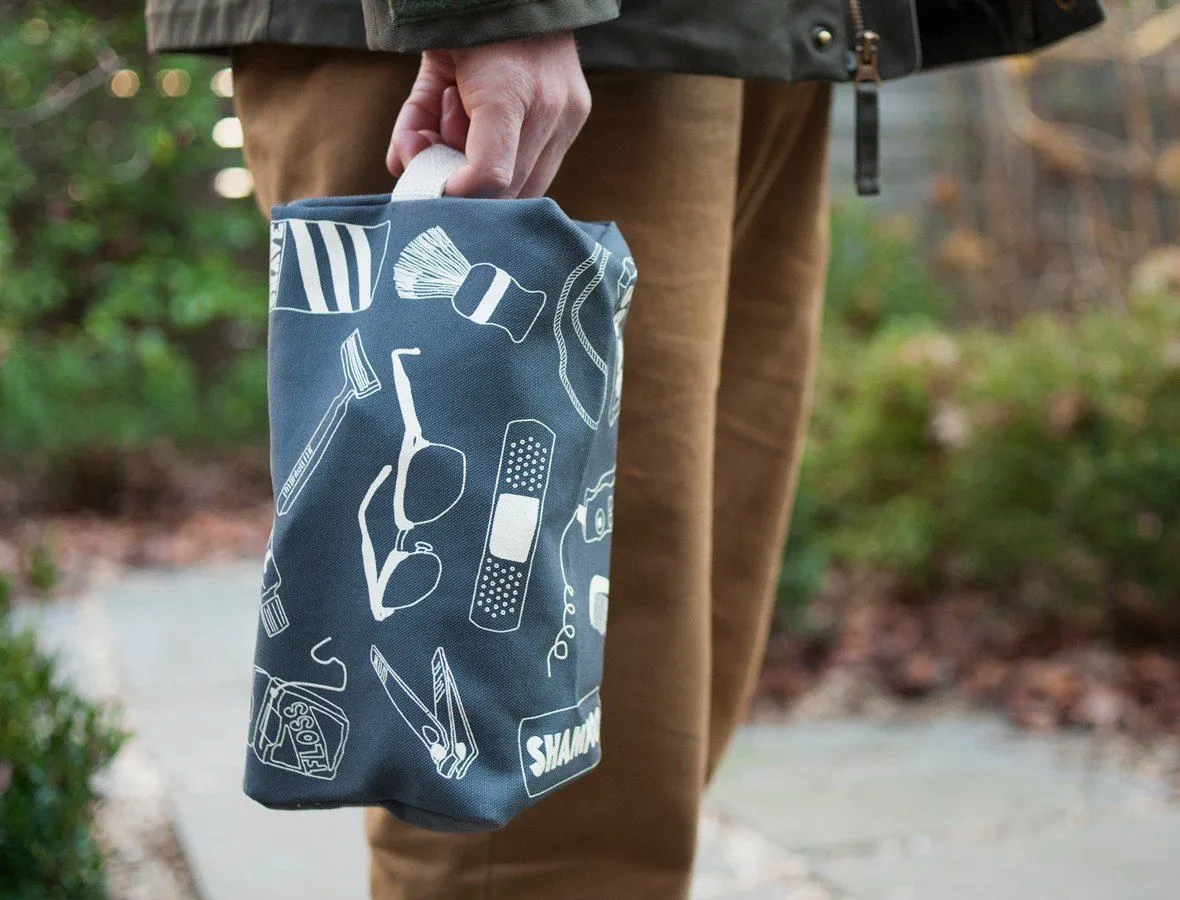 Maptote - Canvas Dopp Kit - Grey