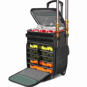 Matein Rolling Tackle Box Backpack