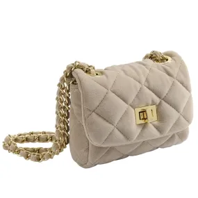 Milledeux Small Velvet Bag Mouse Grey