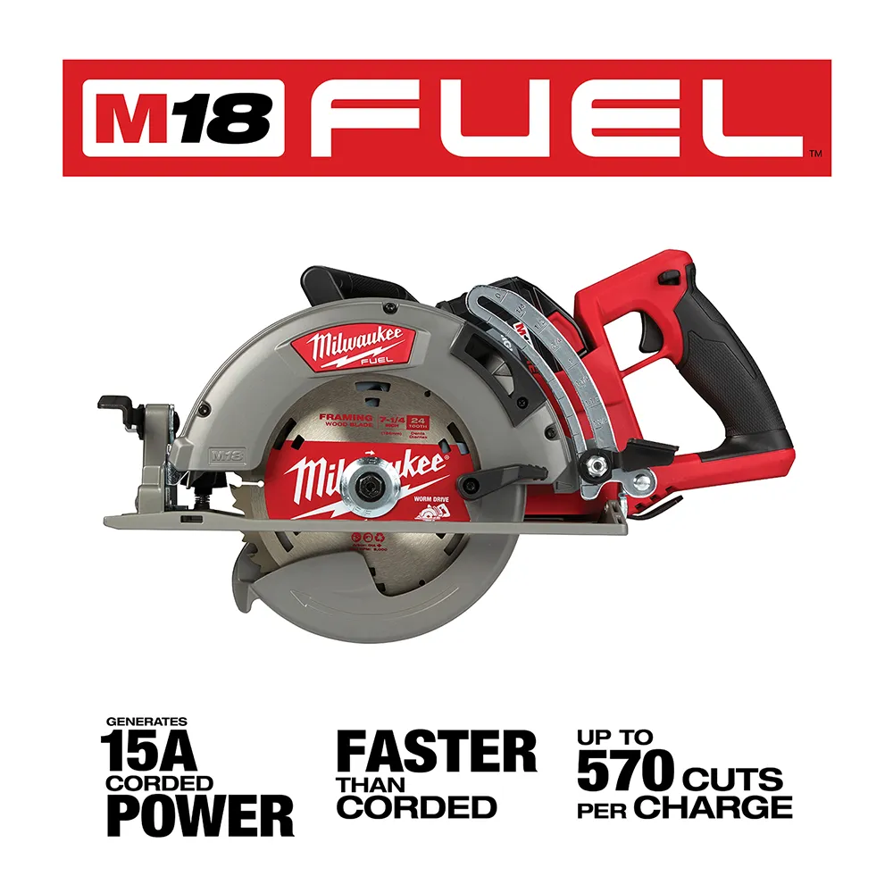 Milwaukee M18 Fuel 7-1/4" Rear Handle Circular Saw Kit