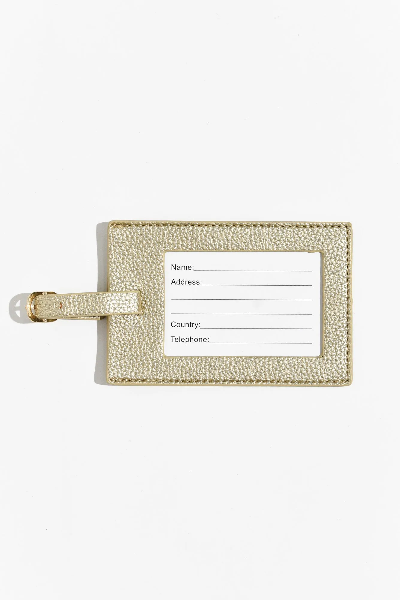 Mims Gold Luggage Tag