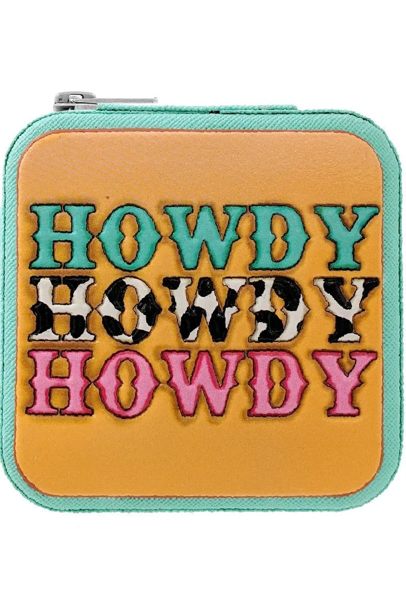 Mini Travel Jewelry Box - Howdy