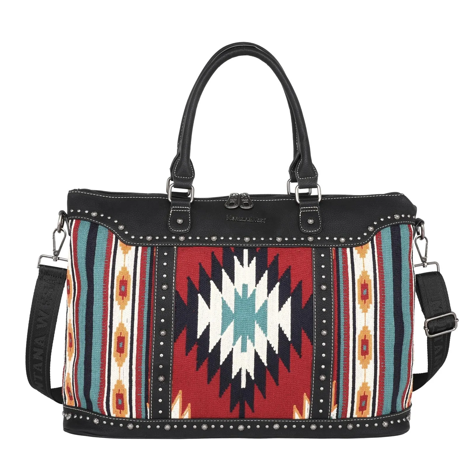 Montana West Aztec Tapestry Collection Weekender Bag