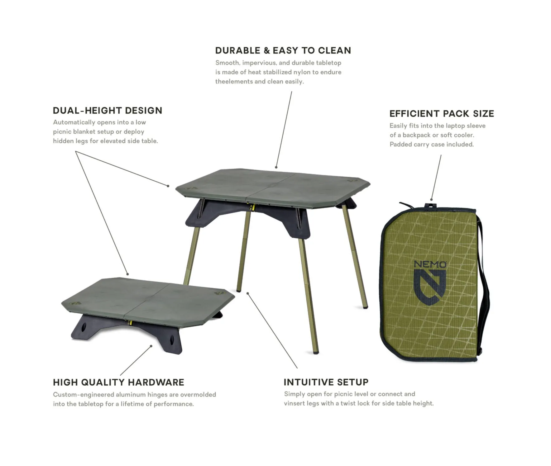 Moonlander™ Dual Height Table