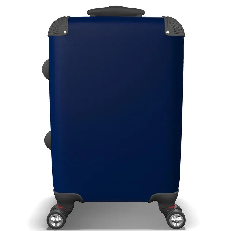 Morning Glory Blue Suitcase