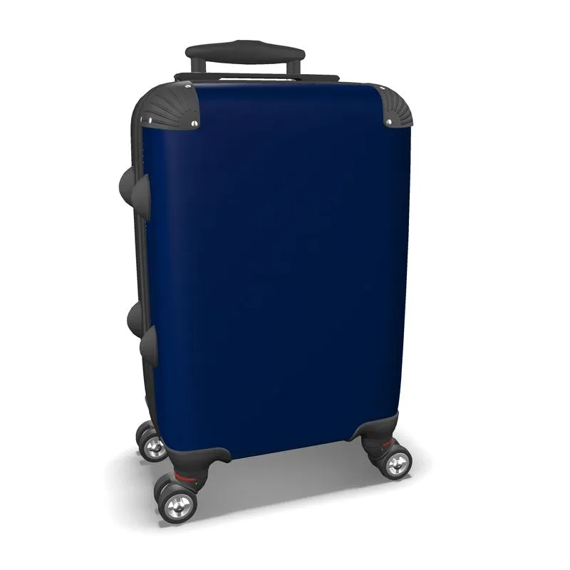 Morning Glory Blue Suitcase