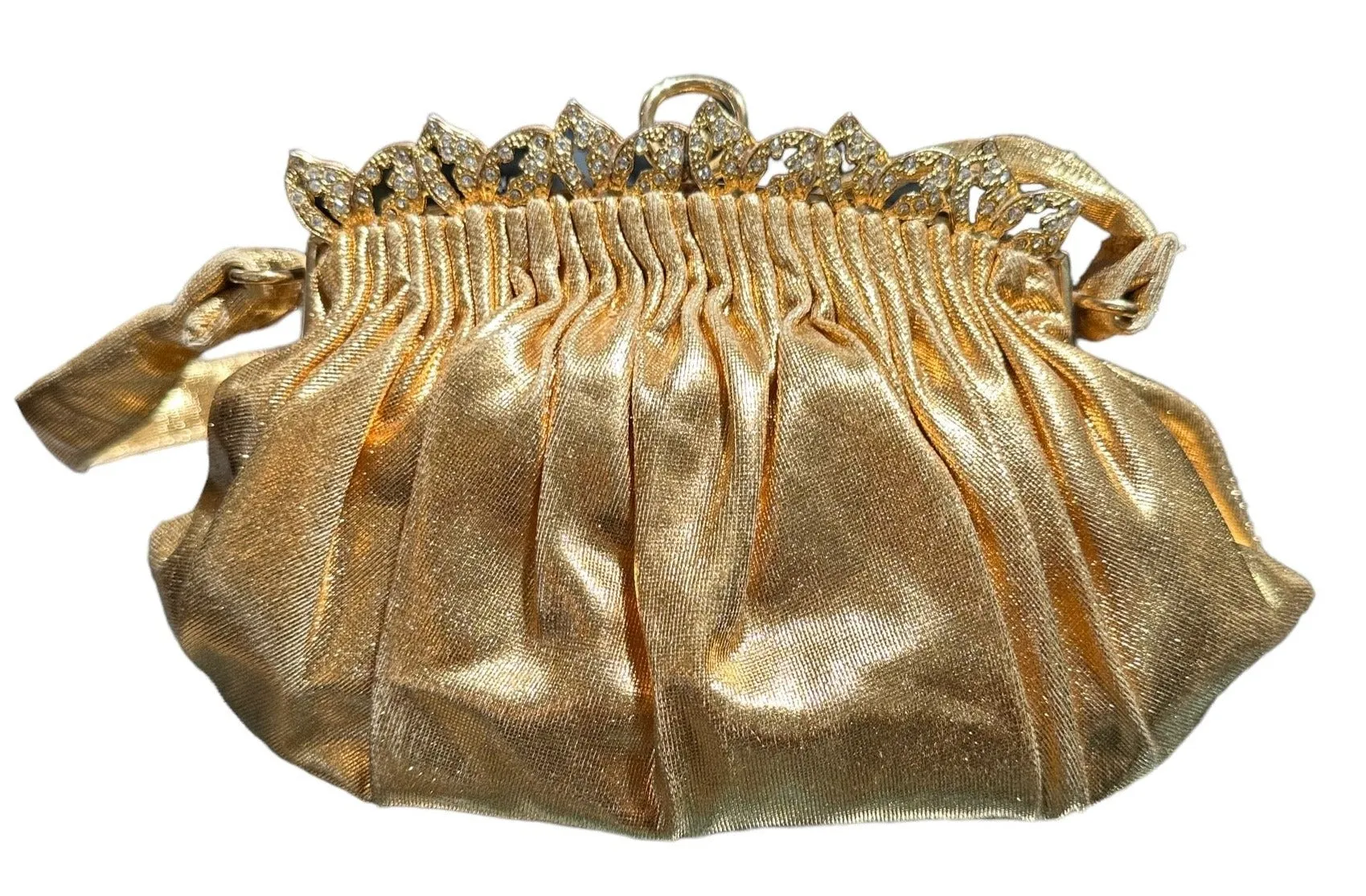 Morris Moskowitz 50s Gold Glamour Girl Evening Bag