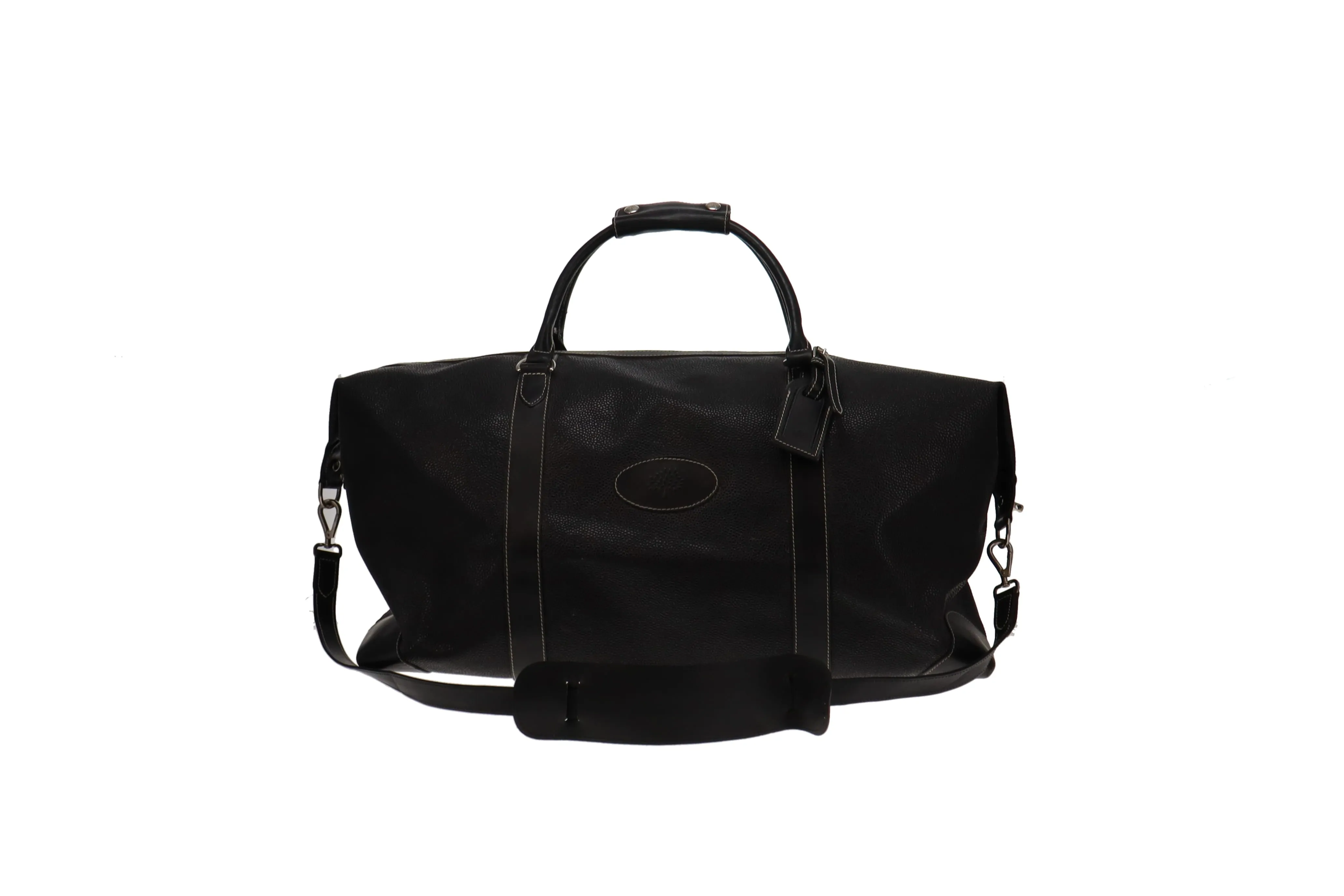 Mulberry Clipper Black Scotchgrain With Strap